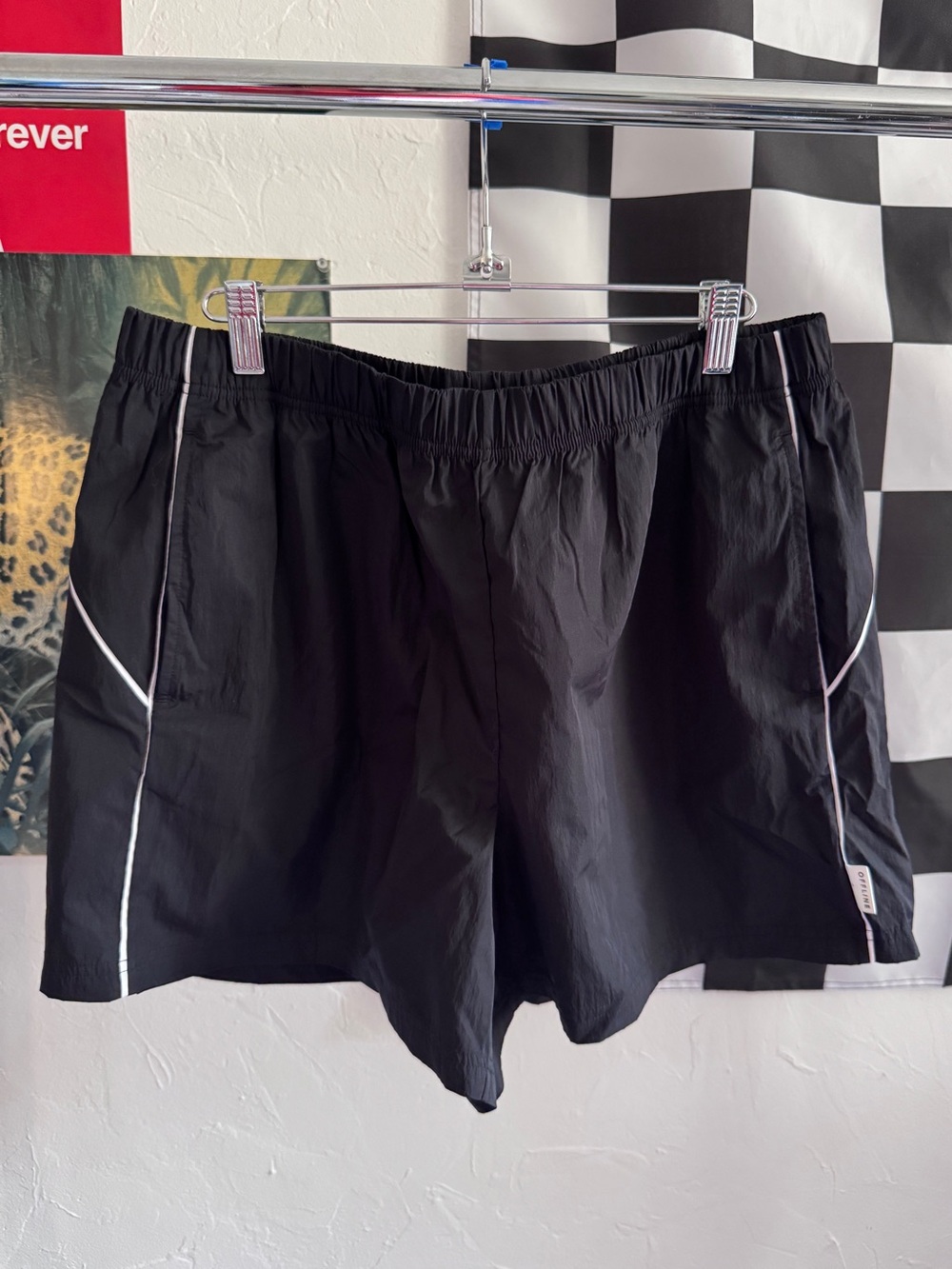 Aerie Black Baggy Shorts